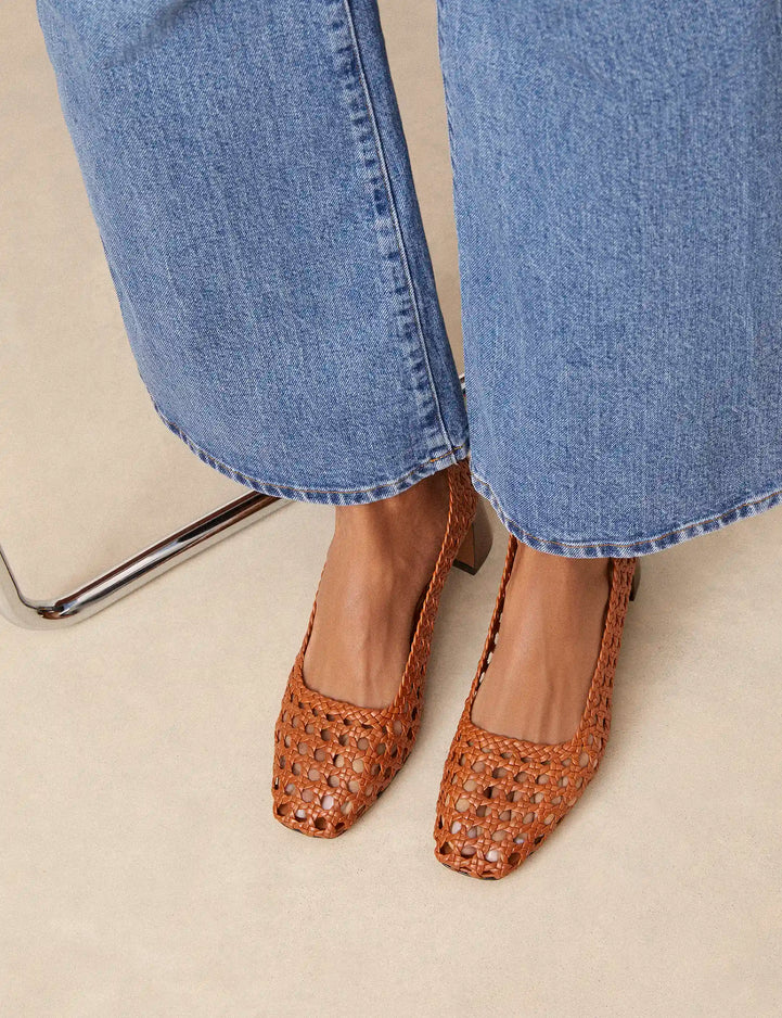 Pumps Leather Cognac - Numéro 528 - Rivecour