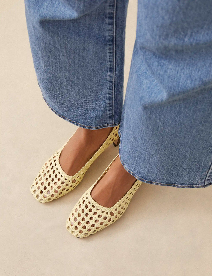Escarpins Cuir Nappa Jaune Sorbet - Numéro 528 - Rivecour