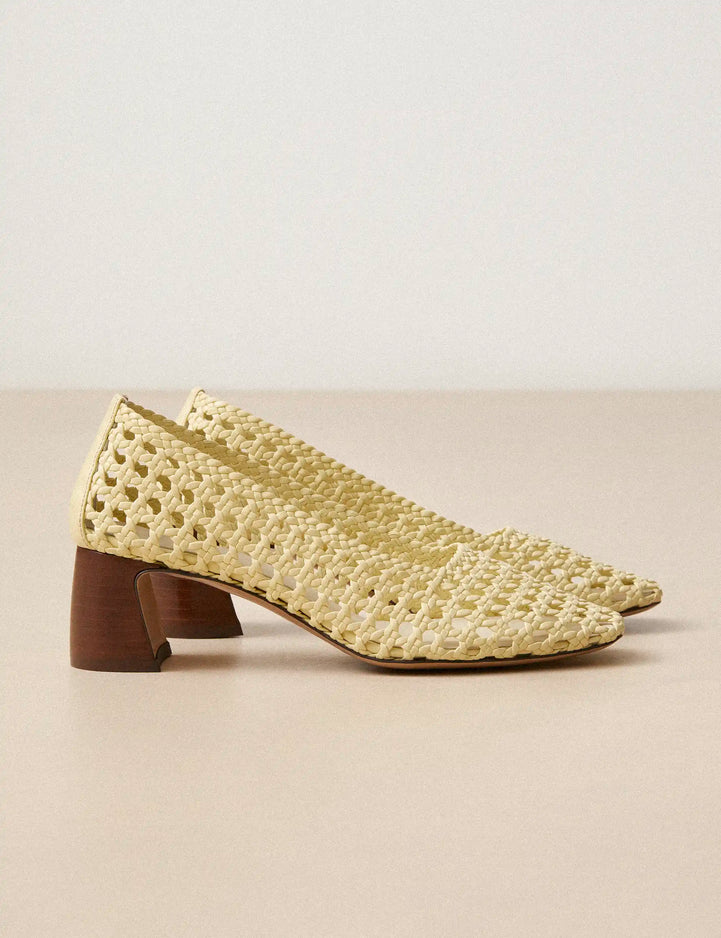 Escarpins Cuir Nappa Jaune Sorbet - Numéro 528 - Rivecour