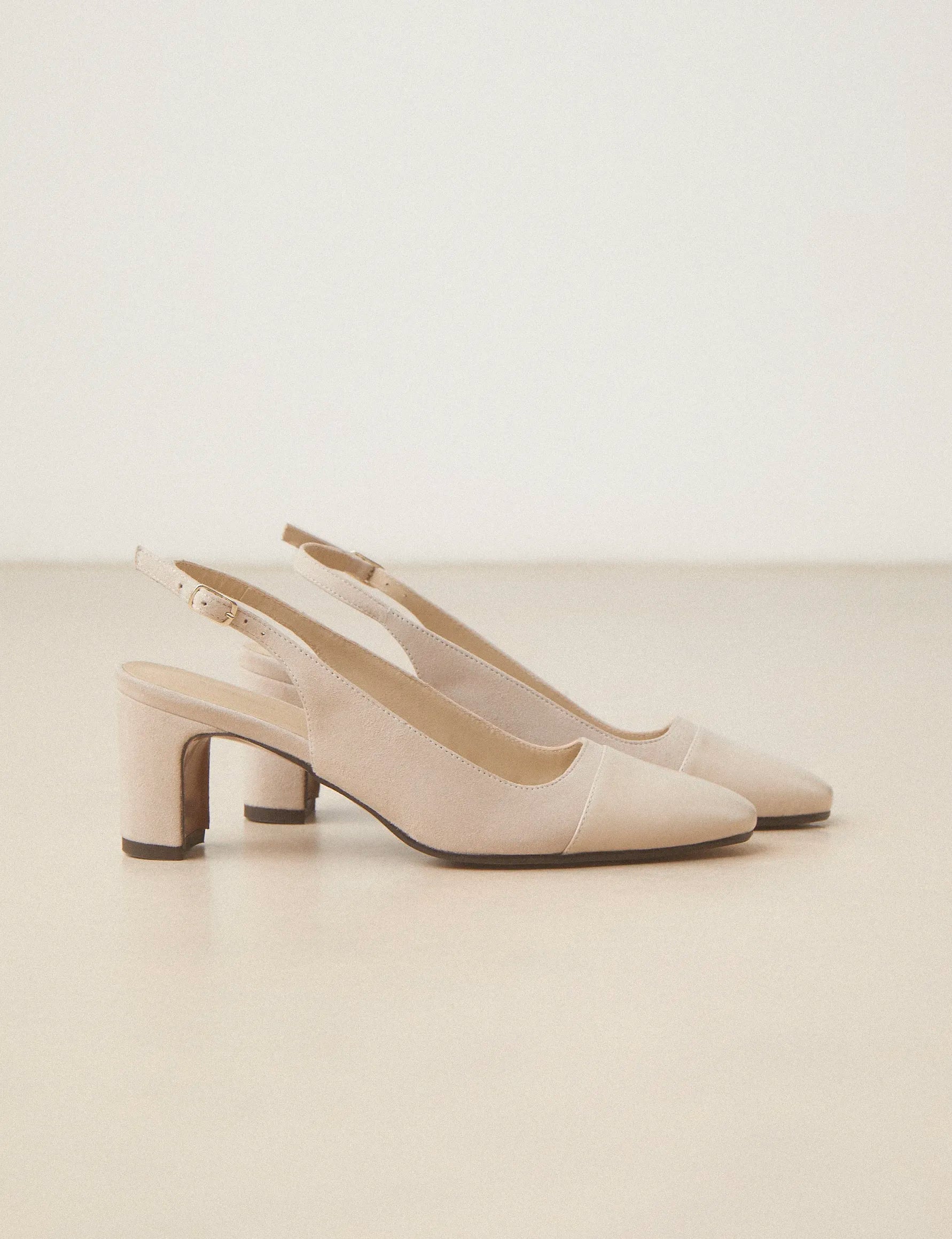Slingbacks Suede Taupe - Numéro 529 - Rivecour