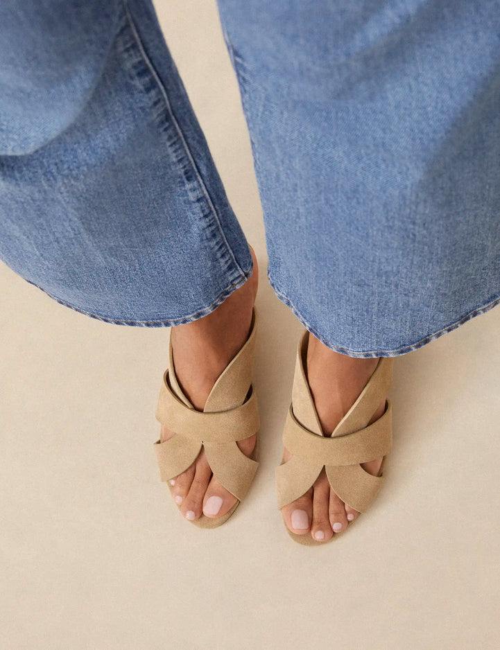 Mules Suede Beige - Numéro 561 - Rivecour