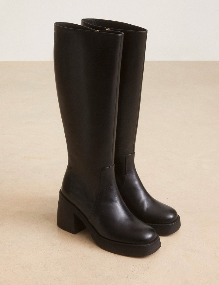 Bottes Cuir Noir - Numéro 589 - Rivecour