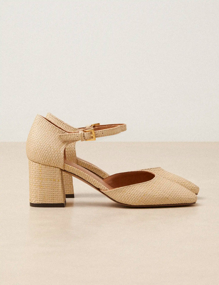 Mary Janes Raphia Natural - Numéro 619 - Rivecour