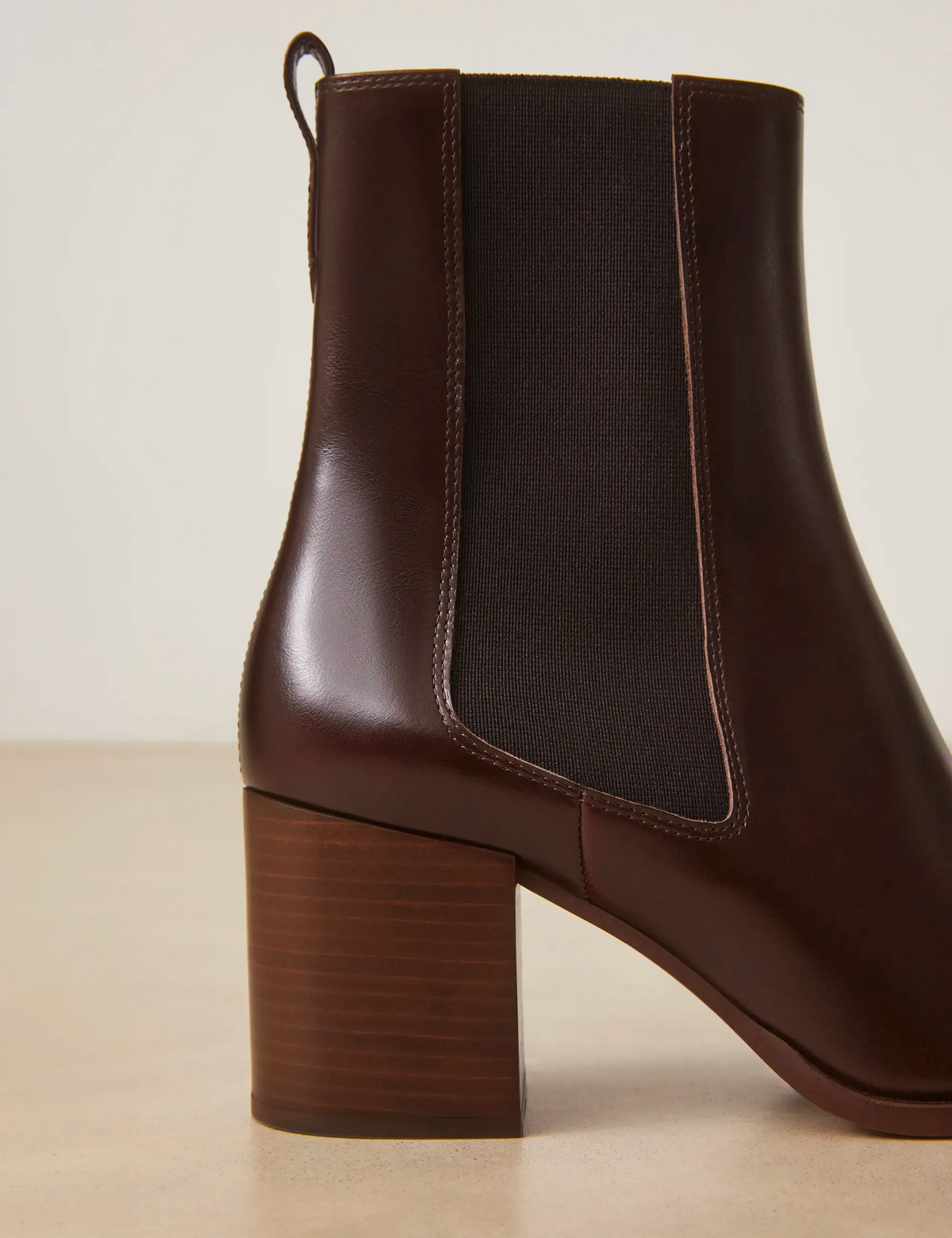 Bottines À Talons Cuir Marron Chocolat - Numéro 663 - Rivecour