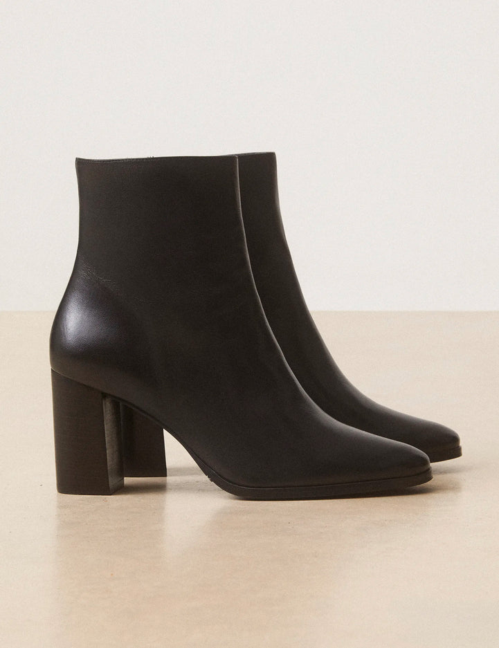 Bottines À Talons Cuir Nappa Noir - Numéro 822 - Rivecour