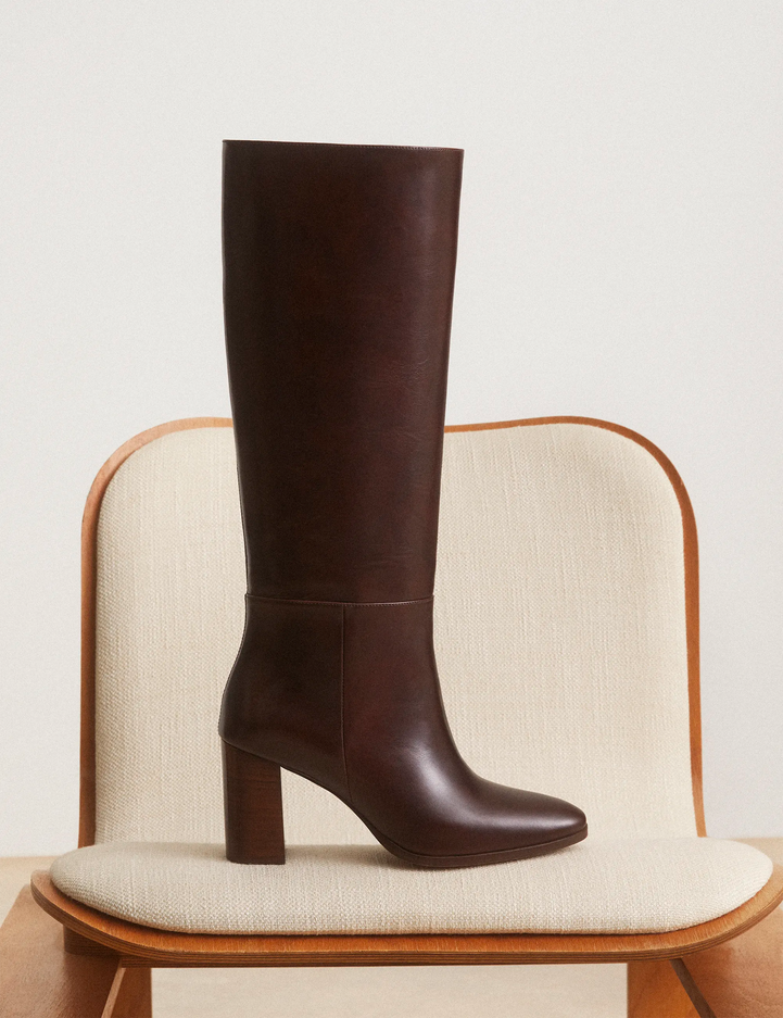 Bottes Cuir Marron Chocolat - Numéro 832 - Rivecour