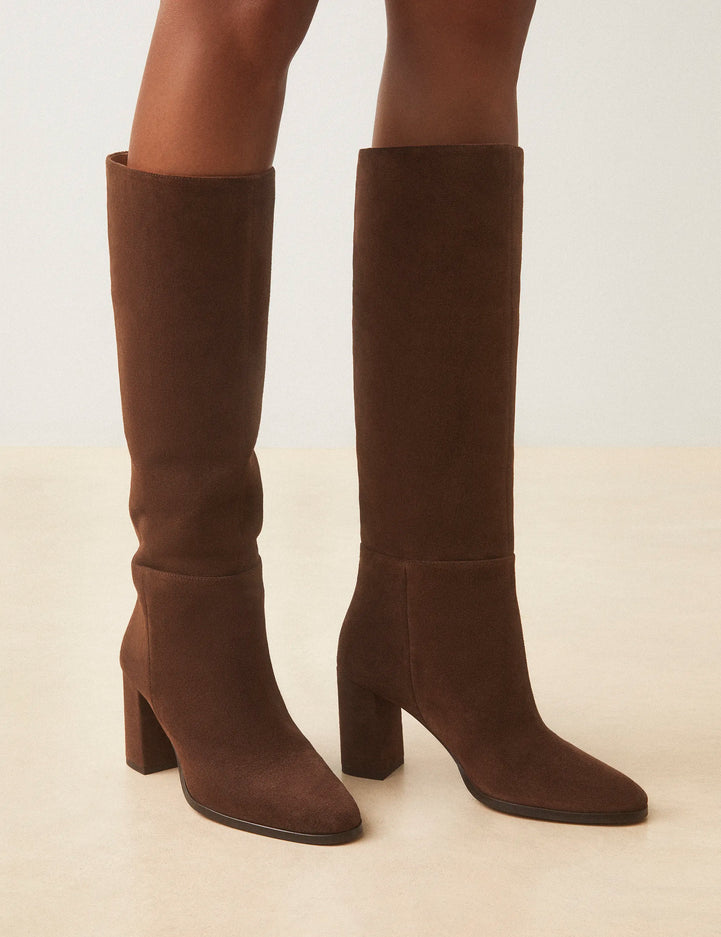 Bottes Suède Marron Chocolat - Numéro 832 - Rivecour