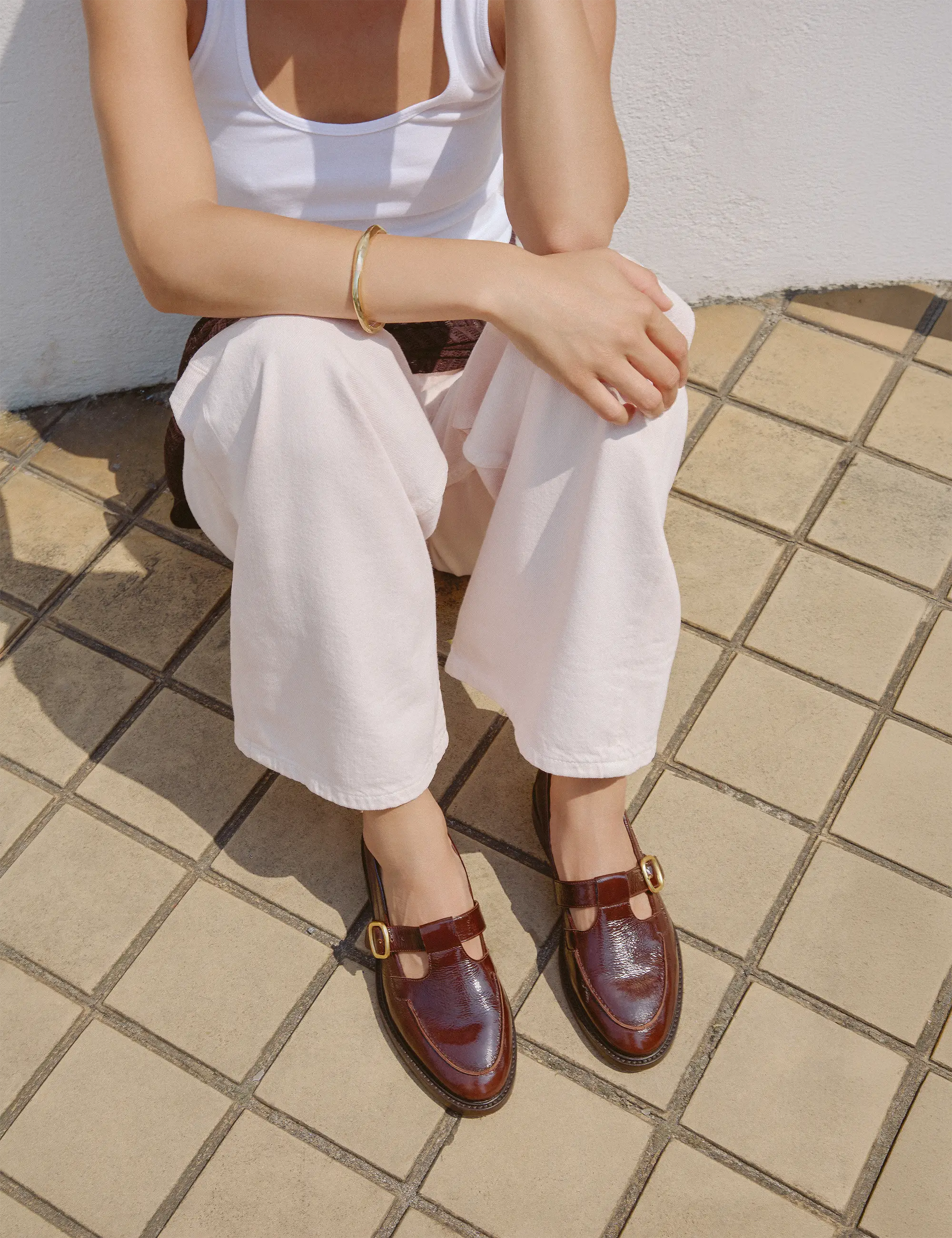 Mocassins Cuir Vernis Marron - Numéro 84 - Rivecour