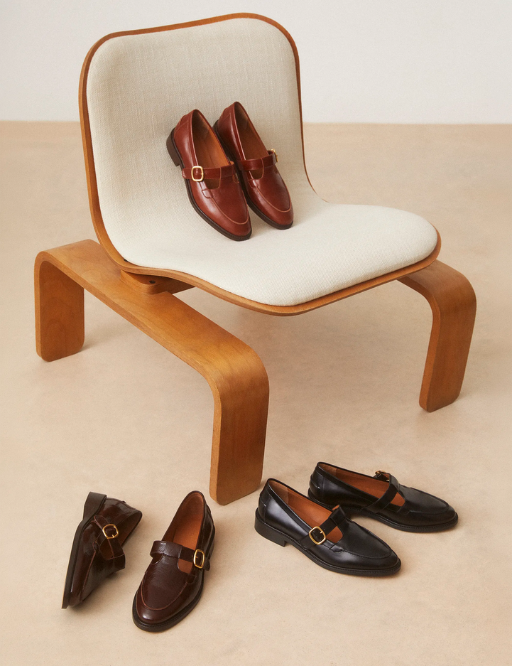 Mocassins Cuir Poli Noir - Numéro 84 - Rivecour