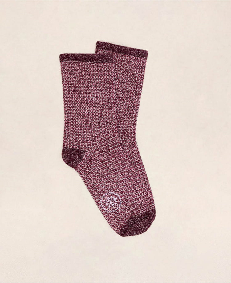 Chaussettes Honey Bordeaux