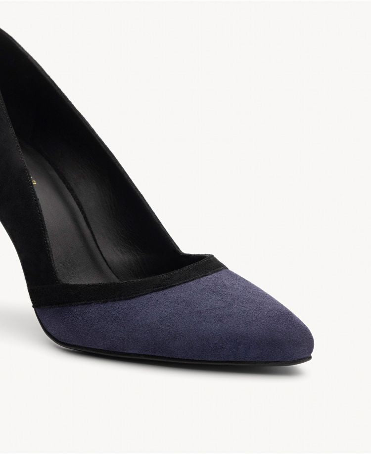 Escarpins n°117 Noir/Marine