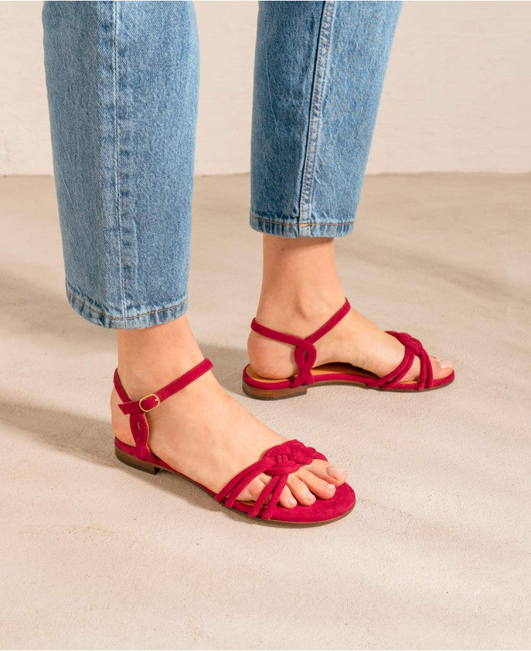 Sandals n°112 Framboise