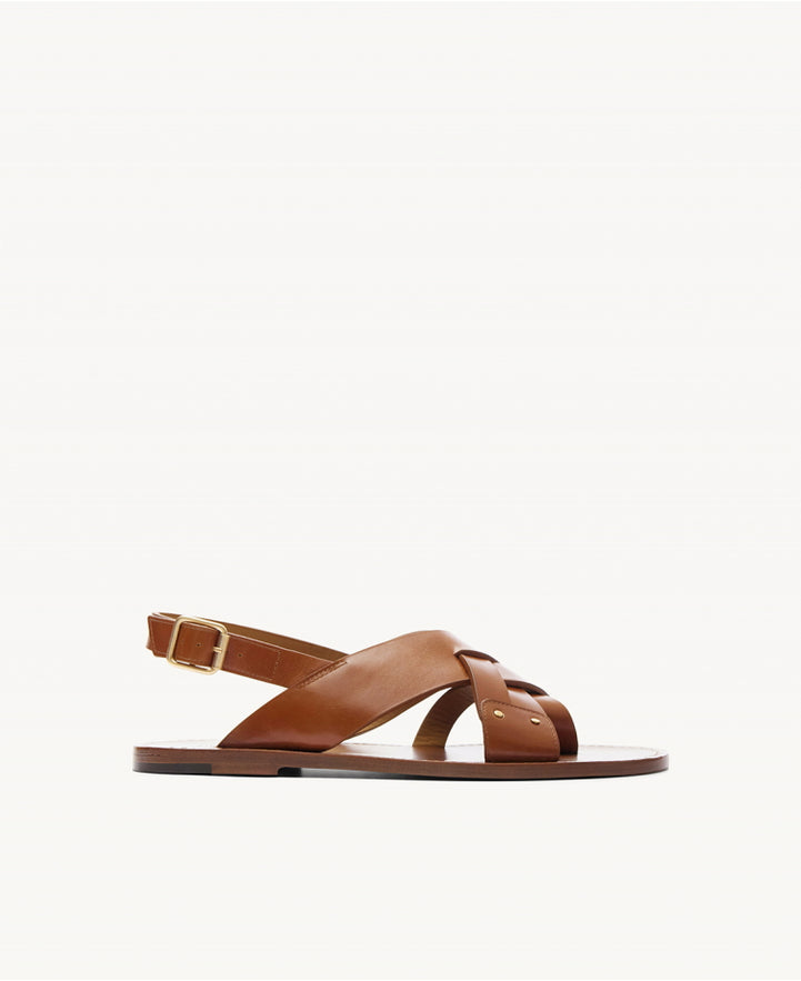 Sandales n°204 Cognac