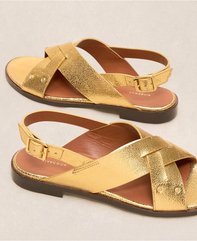 Sandales n°204 Doré