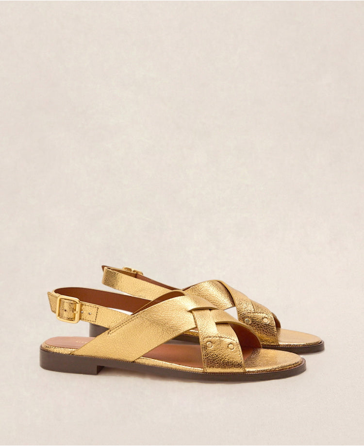 Sandales n°204 Doré