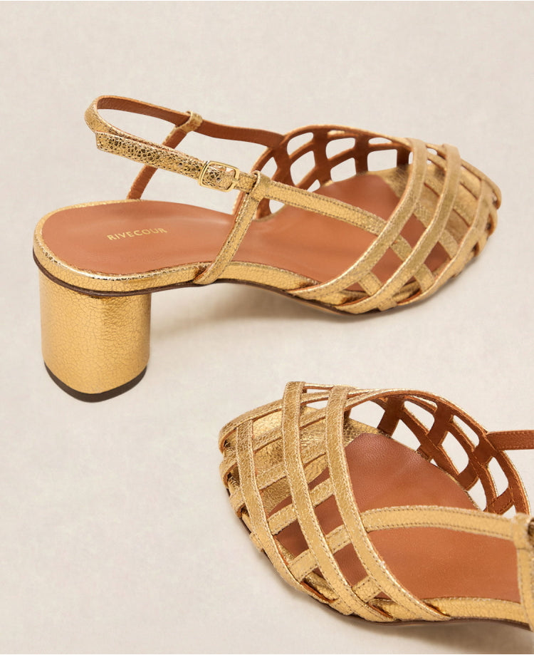 Sandales n°455 Doré