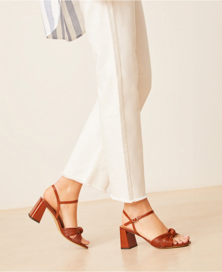 Sandales n°640 Cognac