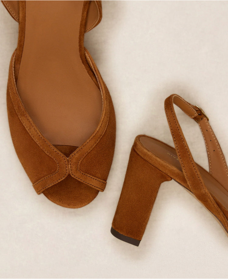 Sandales n°772 Cognac