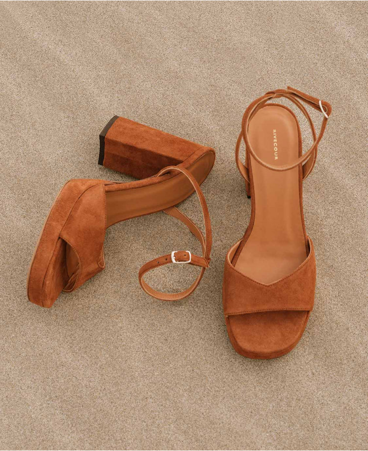 Sandales n°802 Havane