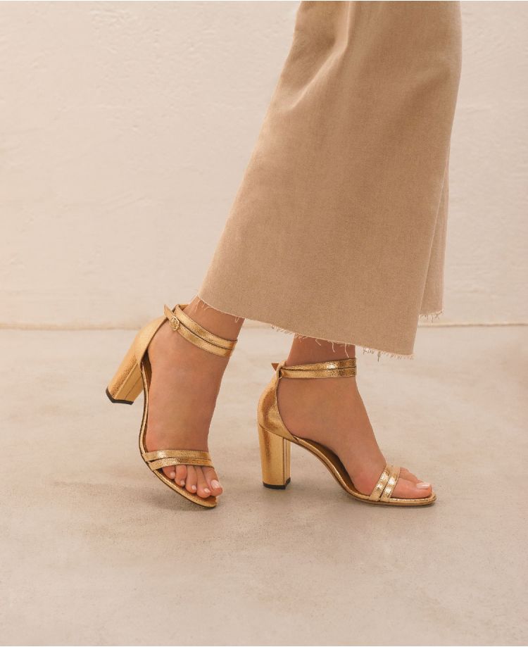 Sandales n°853 Doré