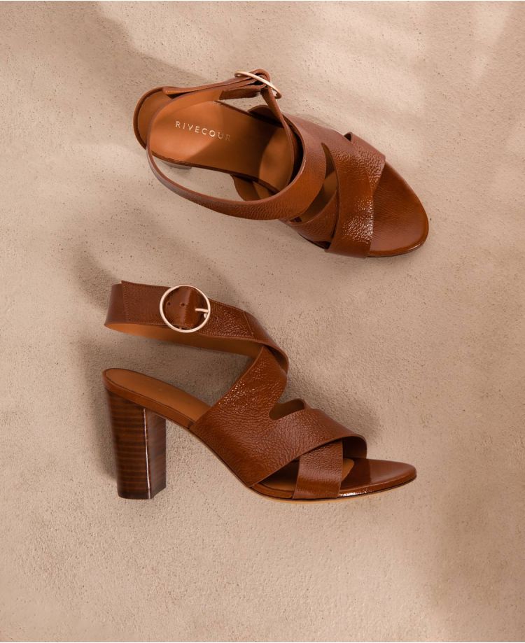 Sandales n°96 Cognac