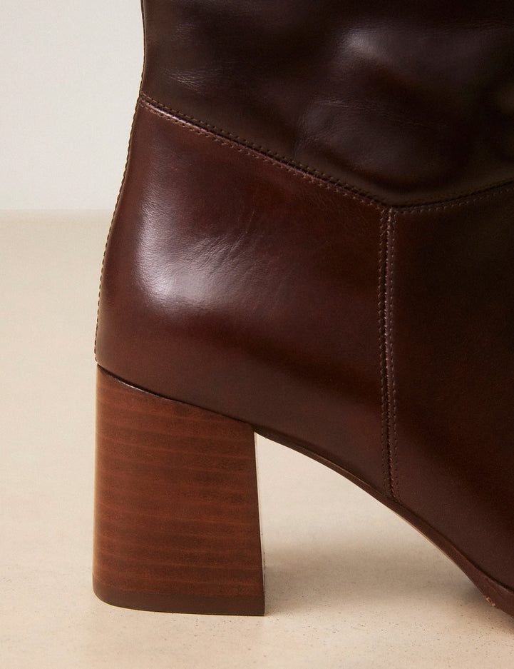 Bottes Cuir Marron Chocolat - Numéro 109 - Rivecour