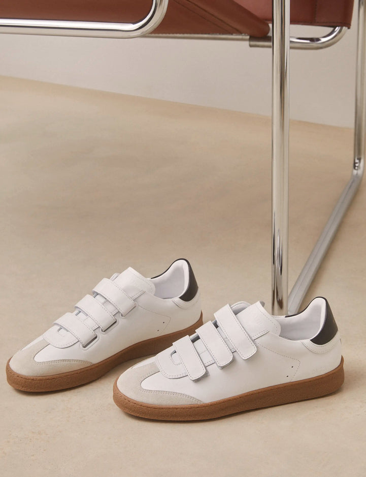 Sneakers Leather White / Black - Numéro 11 - Rivecour