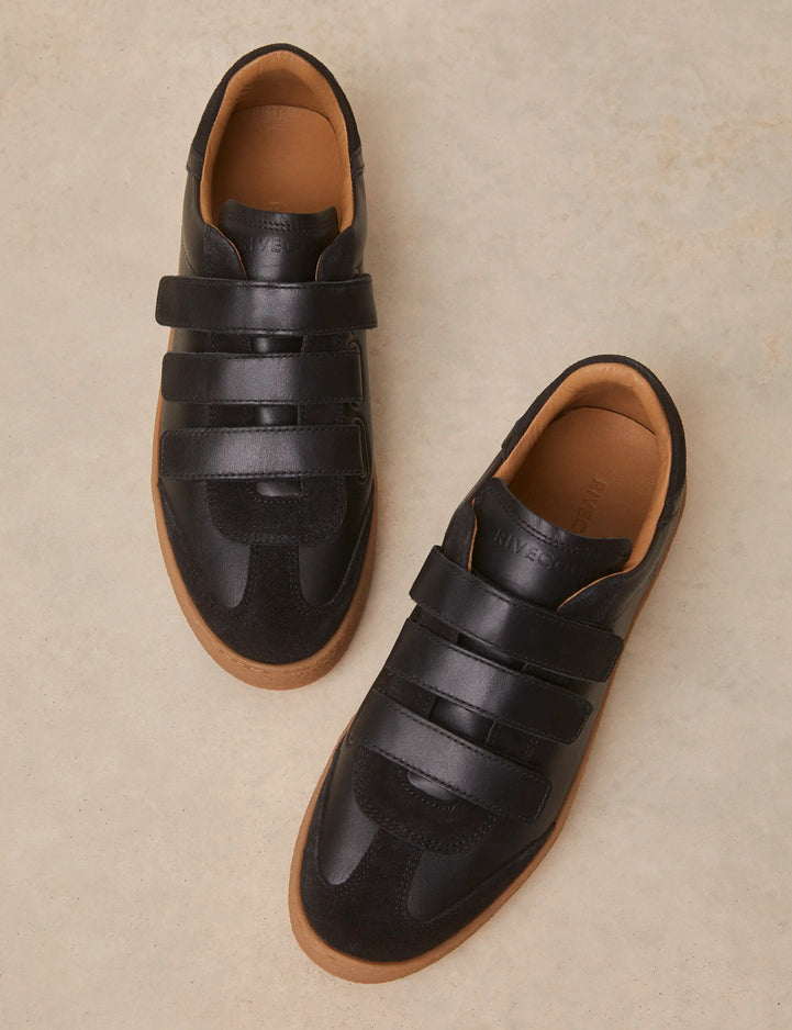 Sneakers Leather Black - Numéro 11 - Rivecour