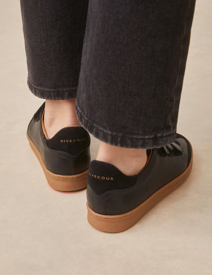Sneakers Leather Black - Numéro 11 - Rivecour