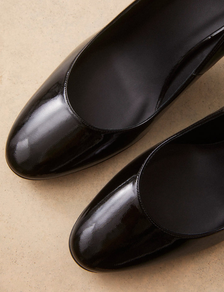 Escarpins Cuir Vernis Noir - Numéro 121 - Rivecour