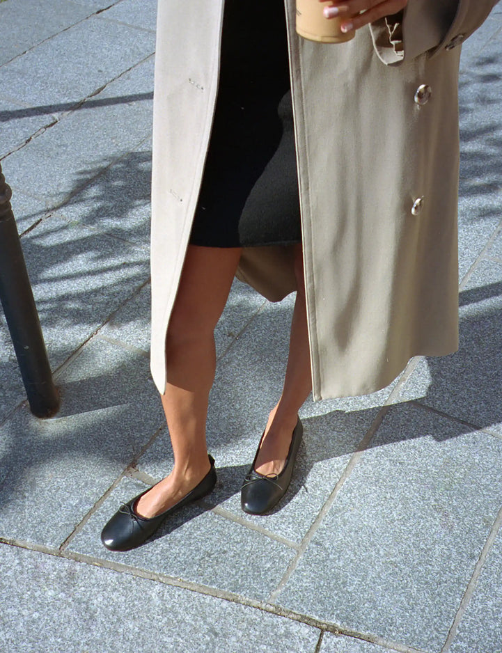 Ballerines Cuir Nappa Noir - Numéro 124 - Rivecour