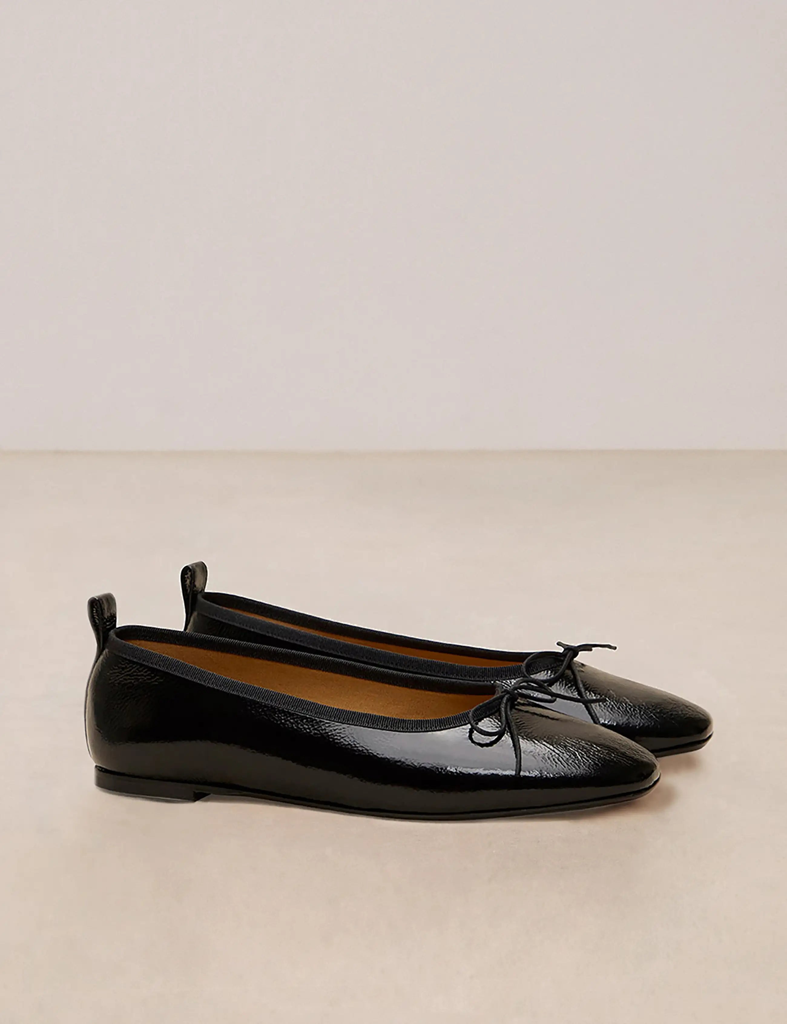 Ballerines Cuir Vernis Noir - Numéro 124 - Rivecour