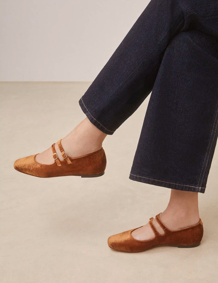 Babies Velours Cognac - Numéro 128 - Rivecour