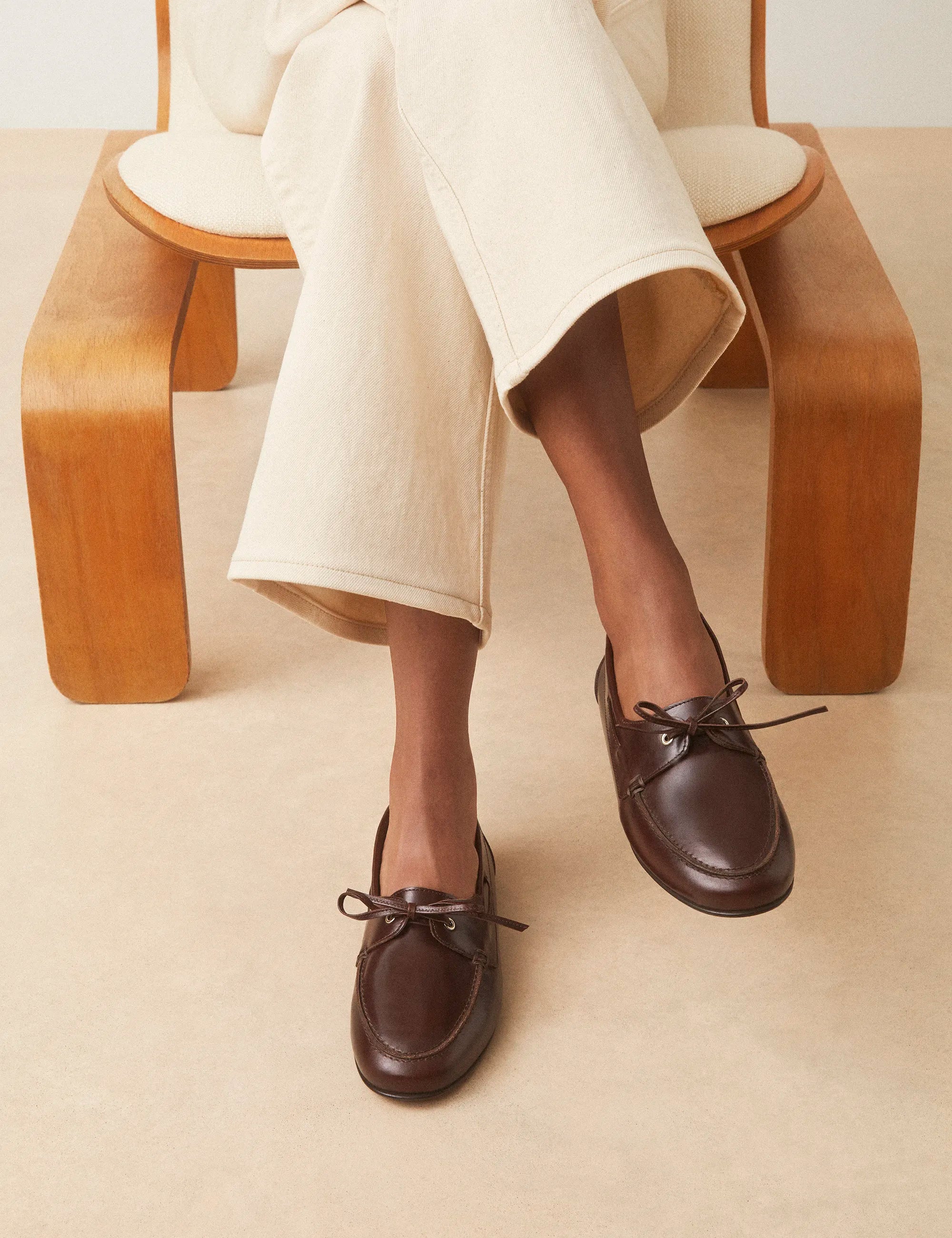 Mocassins Cuir Marron Chocolat - Numéro 152 - Rivecour