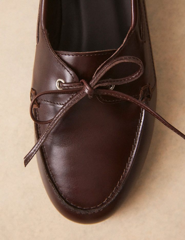Mocassins Cuir Marron Chocolat - Numéro 152 - Rivecour