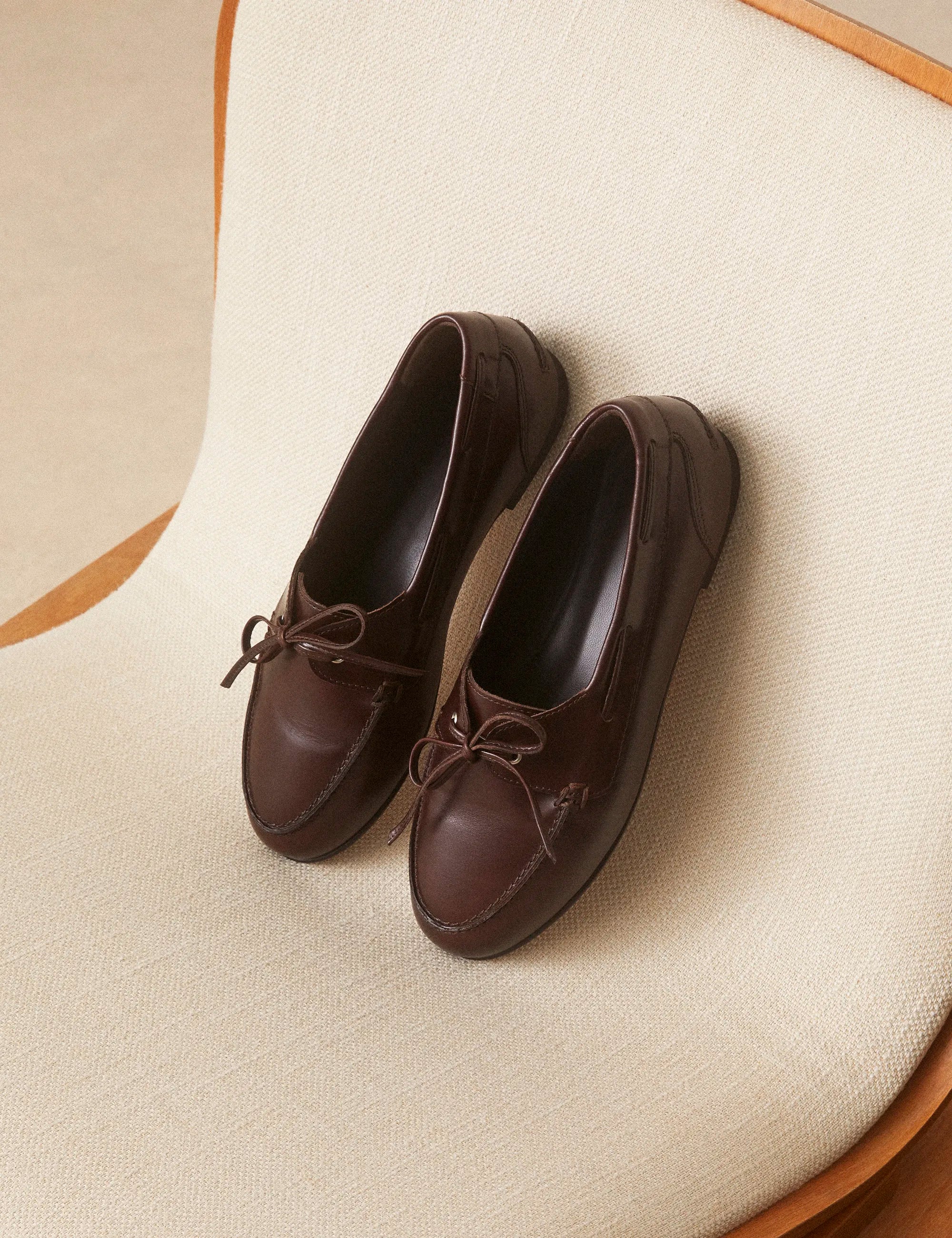 Mocassins Cuir Marron Chocolat - Numéro 152 - Rivecour