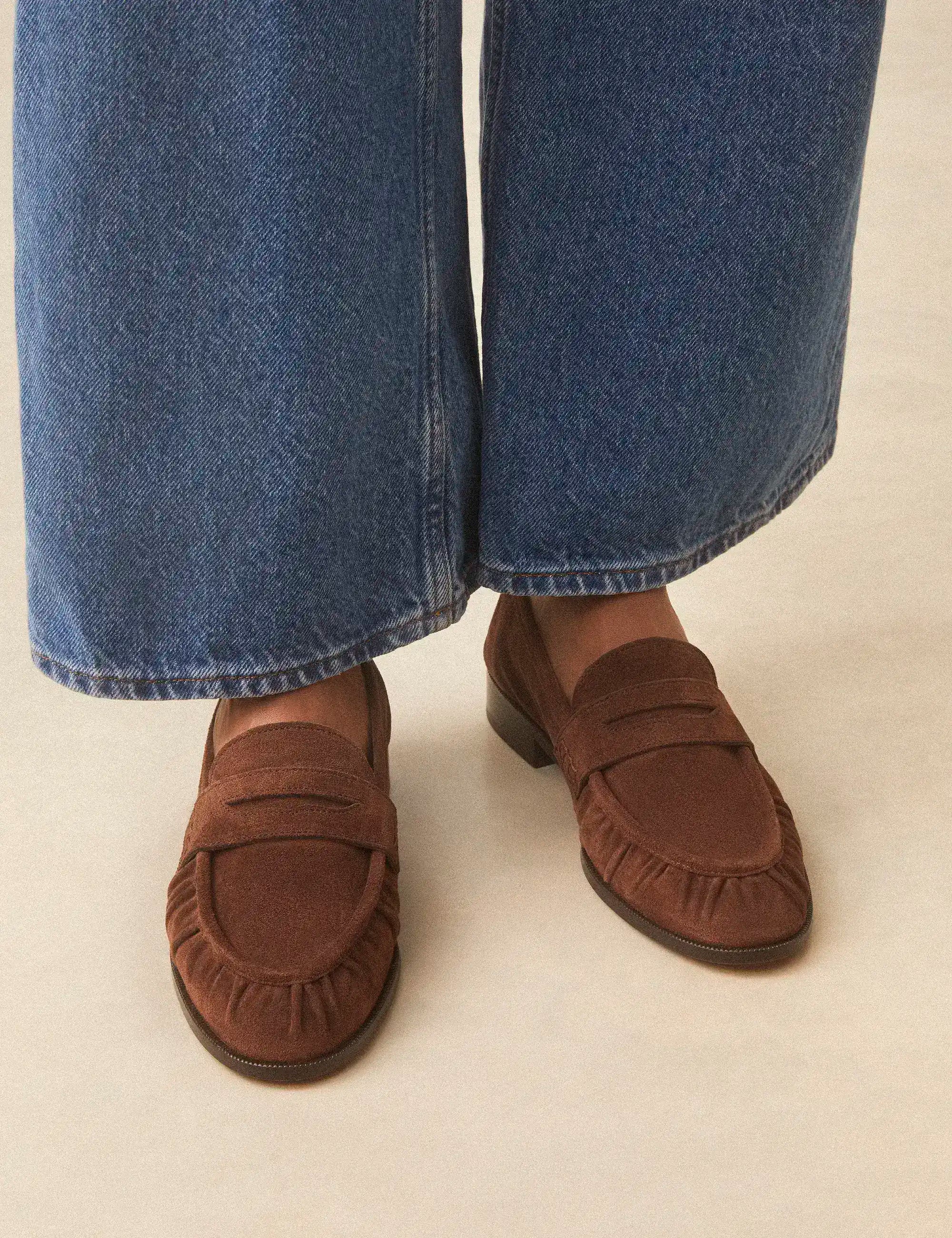 Mocassins Suède Marron Chocolat - Numéro 158 - Rivecour