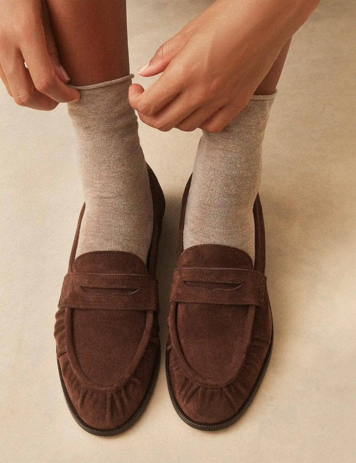 Mocassins Suède Marron Chocolat - Numéro 158 - Rivecour