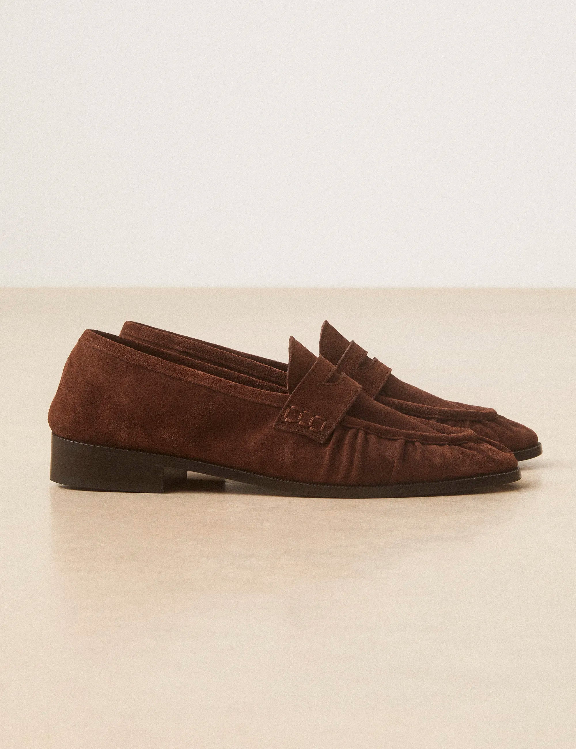 Mocassins Suède Marron Chocolat - Numéro 158 - Rivecour