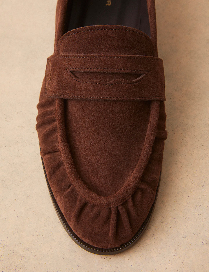 Mocassins Suède Marron Chocolat - Numéro 158 - Rivecour