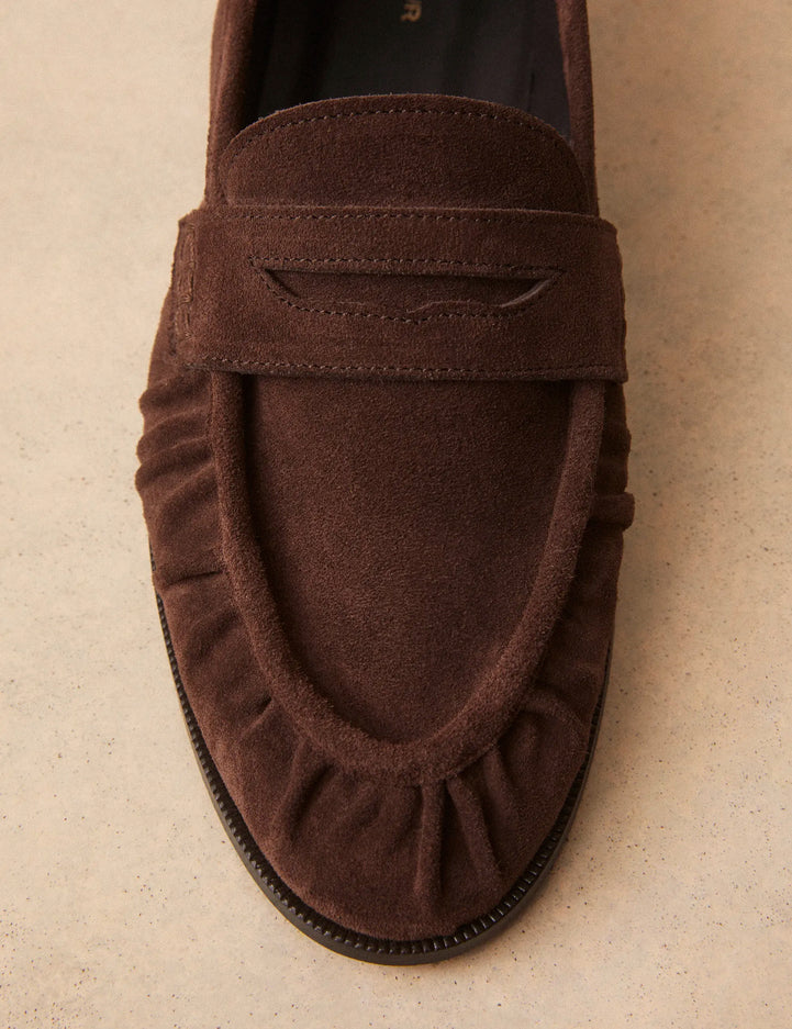 Mocassins Suède Marron Chocolat - Numéro 158 - Rivecour
