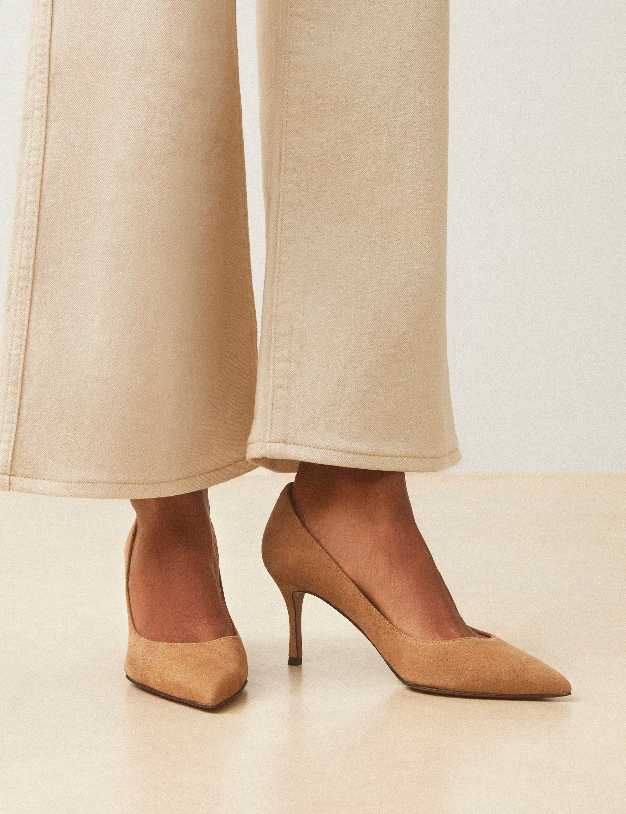 Escarpins Suède Beige - Numéro 175 - Rivecour