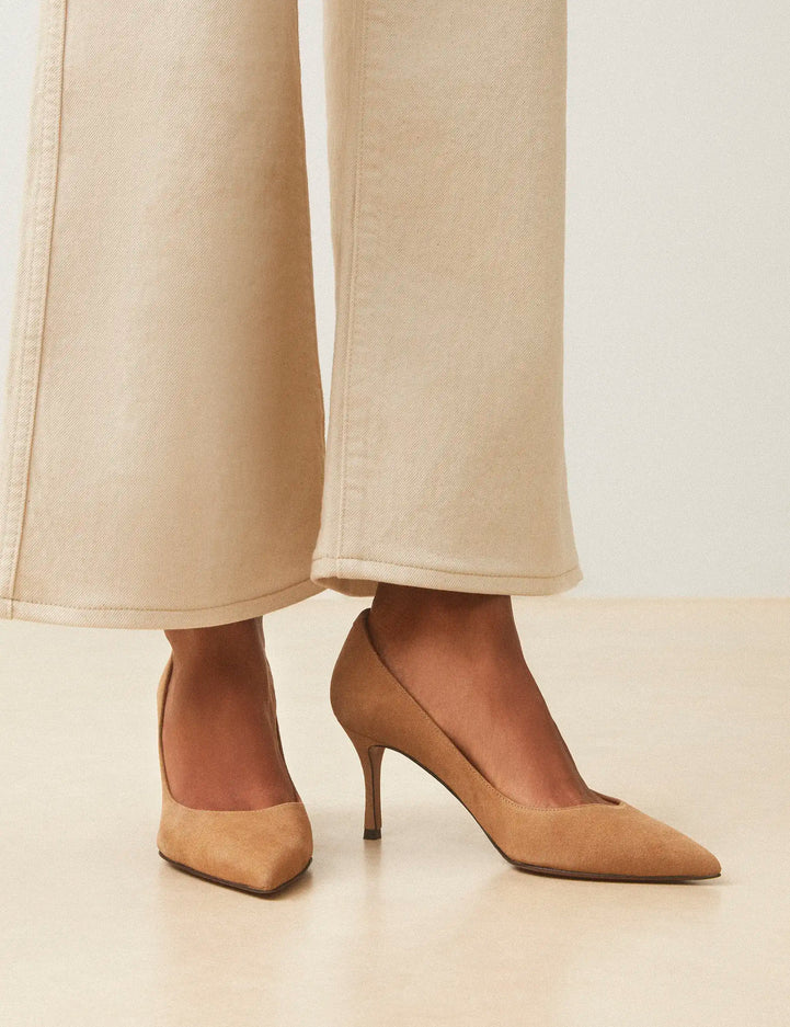 Escarpins Suède Beige - Numéro 175 - Rivecour