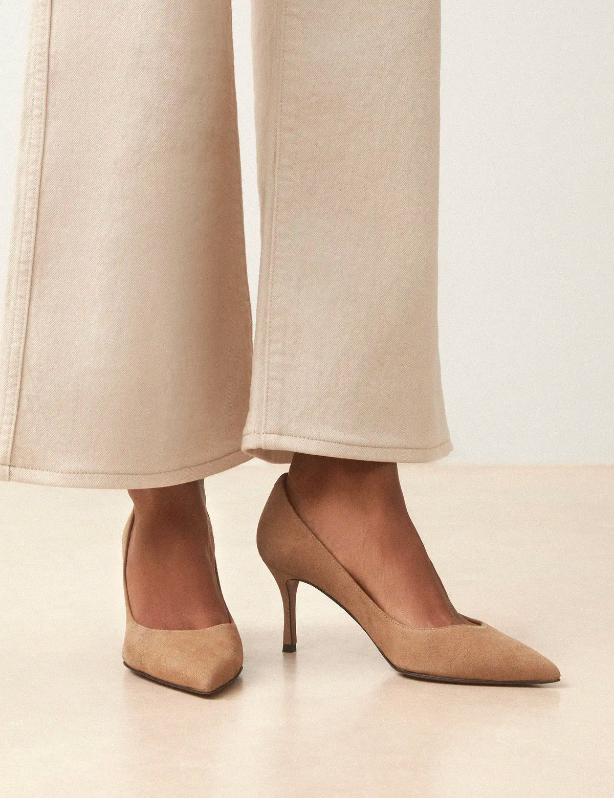 Escarpins Suède Beige - Numéro 175 - Rivecour