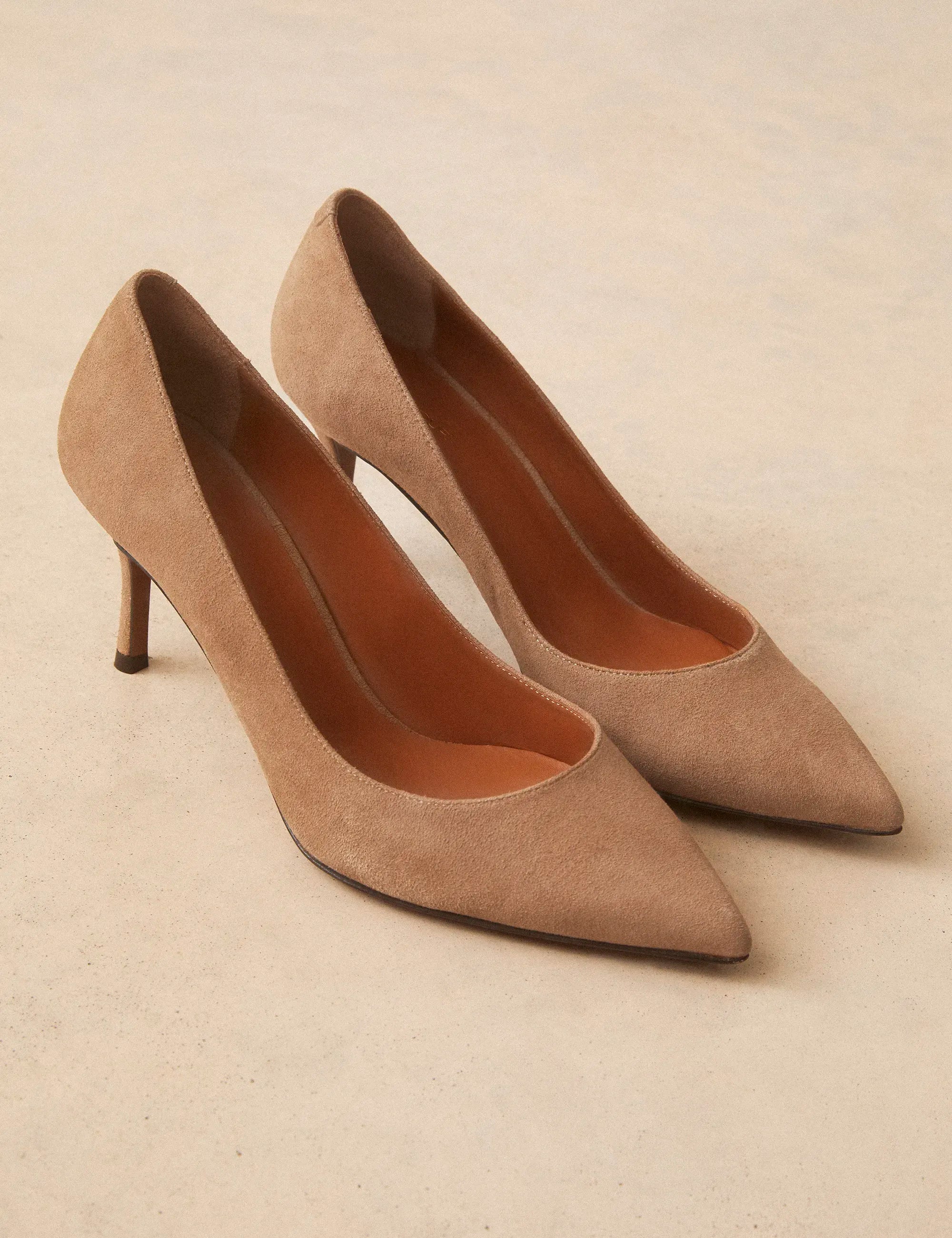 Escarpins Suède Beige - Numéro 175 - Rivecour