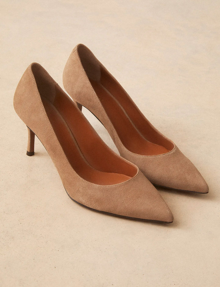 Escarpins Suède Beige - Numéro 175 - Rivecour