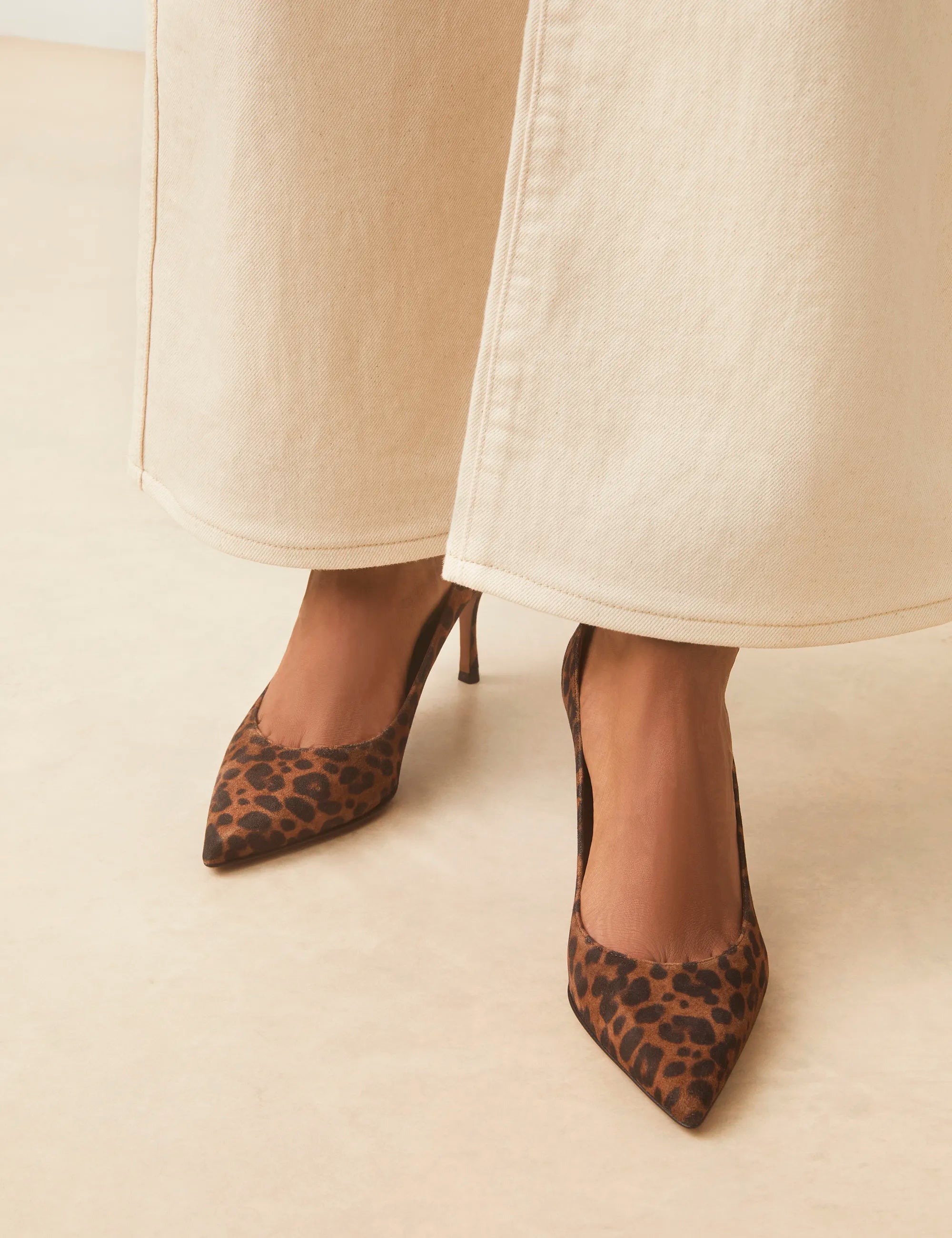 Escarpins Cuir Imprimé Léopard - Numéro 175 - Rivecour