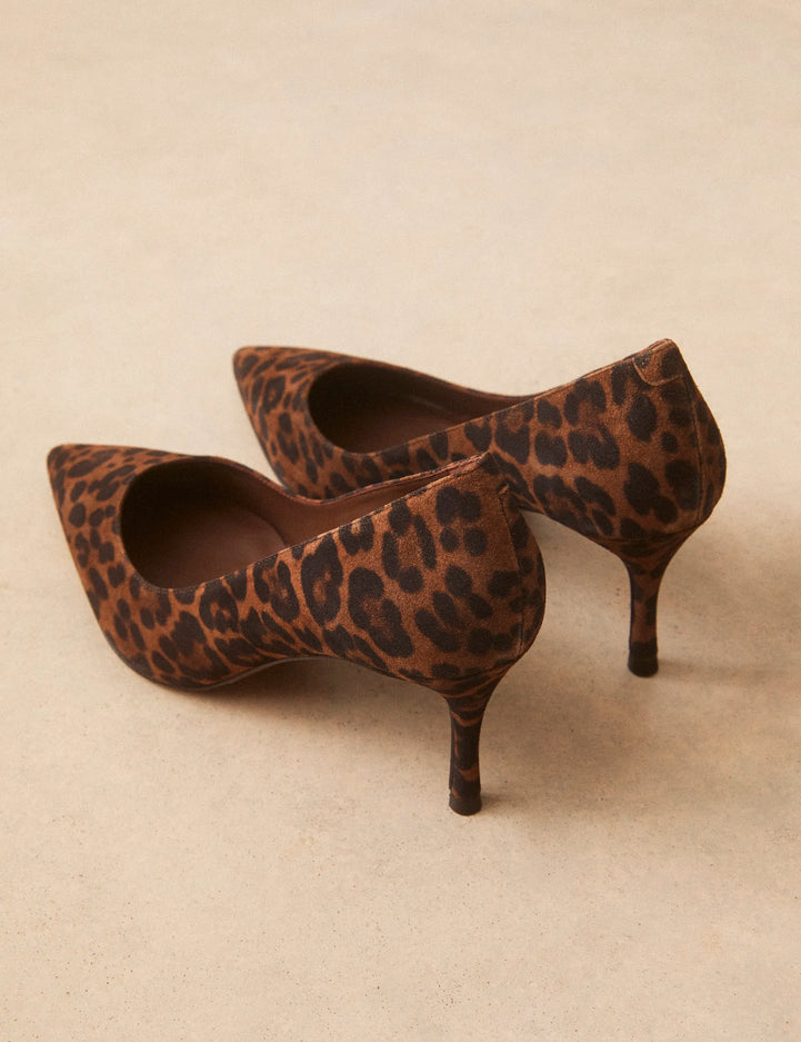 Escarpins Cuir Imprimé Léopard - Numéro 175 - Rivecour