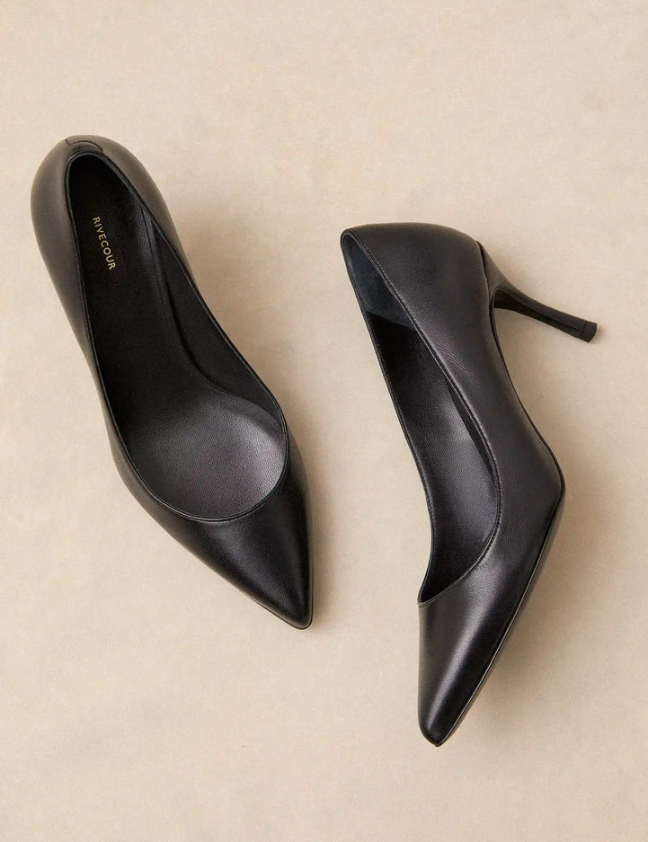 Escarpins Cuir Nappa Noir - Numéro 175 - Rivecour