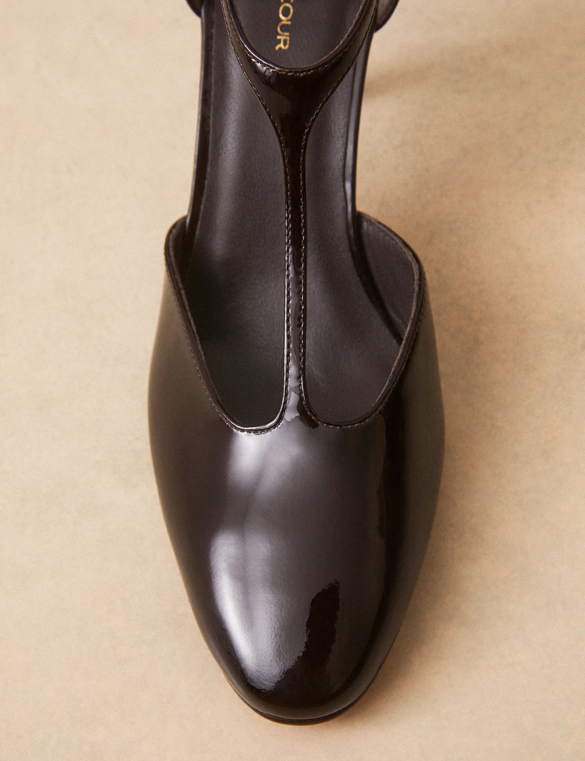Escarpins Cuir Vernis Marron Chocolat - Numéro 176 - Rivecour